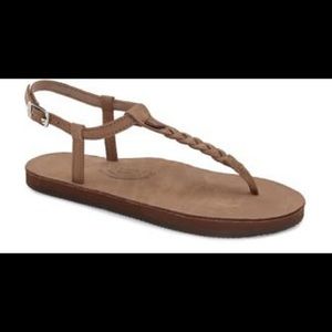 Rainbow T Street Sandals - Size M - Brown